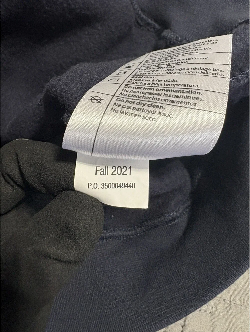 Carhartt K288 Hoodie Mens M Navy Loose Fit Logo Sleeve Workwear